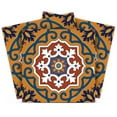 thumbnail image 1 of Mi Alma Peel & Stick Tiles - Orange Red Floral Vinyl Backsplash 12x12, 1 of 10