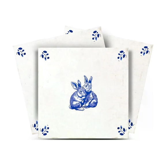 Mi Alma Peel & Stick Tiles - Rabbit Blue Vinyl Backsplash 12x12