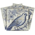 thumbnail image 1 of Mi Alma Peel and Stick Delft Vintage Bird D24 Vinyl Tile Stickers, Light Blue, 12" x 12" (24-Pack), 1 of 7