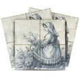 thumbnail image 1 of Mi Alma Peel and Stick Delft Vintage D23 Vinyl Tile Stickers, Light Blue, 12" x 12" (24-Pack), 1 of 7