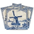 thumbnail image 1 of Mi Alma Peel and Stick Delft Windmill Vintage D28 Backsplash Vinyl Stick On Tiles, Light Blue, 7" x 7" (24-Pack), 1 of 11