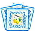 thumbnail image 1 of Mi Alma Peel and Stick Lemon Tea L15 Backsplash Vinyl Stick On Tiles, Black/Blue/Yellow, 7" x 7" (24-Pack), 1 of 11