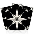 thumbnail image 1 of Mi Alma Peel and Stick Star Shaped B66 Backsplash Tile Stickers, Black, 6" x 6" (24-Pack), 1 of 9