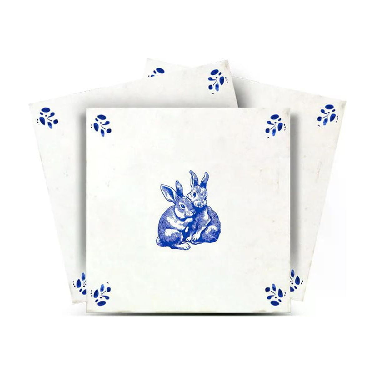 Mi Alma Rabbit Blue Peel & Stick Tiles - Vinyl Backsplash 8x8 - Walmart.com