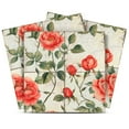 thumbnail image 1 of Mi Alma Red Green Rose Peel & Stick Tiles - Vinyl Backsplash 8x8, 1 of 14