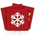thumbnail image 1 of Mi Alma Red White Snowflake Peel & Stick Tiles - Vinyl Backsplash 8x8, 1 of 11