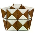 thumbnail image 1 of Mi Alma Removable Vinyl Brown Rustic Backsplash Tile Stickers, 24pcs, 1 of 14