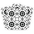 thumbnail image 1 of Mi Alma Removable Vinyl Floral Black White Backsplash Tile Stickers, 24pcs, 1 of 11