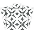 thumbnail image 1 of Mi Alma Removable Vinyl Floral Gray Backsplash Tile Stickers, 24pcs, 1 of 11