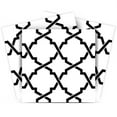 thumbnail image 1 of Mi Alma Removable Vinyl Line Pattern Black White Backsplash Tile Stickers, 24pcs, 1 of 10