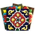 Mi Alma Removable Vinyl Mexican Multicolor Backsplash Tile Stickers