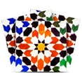 thumbnail image 1 of Mi Alma Removable Vinyl Red White Blue Floral Backsplash Tile Stickers, 24pcs, 1 of 16