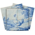 thumbnail image 1 of Mi Alma Removable Vinyl Rooster Vintage Blue Backsplash Tile Stickers, 24pcs, 1 of 13