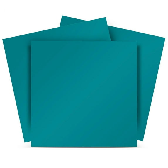 Mi Alma Removable Vinyl Solid Color Blue Backsplash Tile Stickers, 24pcs