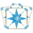 thumbnail image 1 of Mi Alma Removable Vinyl Star Shaped Blue Backsplash Tile Stickers, 24pcs, 1 of 11