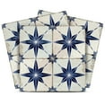 thumbnail image 1 of Mi Alma Removable Vinyl Star Shaped Blue Backsplash Tile Stickers, 24pcs, 1 of 11