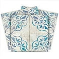 thumbnail image 1 of Mi Alma Removable Vinyl Vintage Flower Blue Backsplash Tile Stickers, 24pcs, 1 of 10