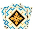thumbnail image 1 of Mi Alma Retro Blue Yellow Tile Stickers - Removable Vinyl 4x4, 24 pcs, 1 of 11