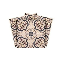 Mi Alma Retro Brown Gray Tile Stickers - Removable Vinyl 4x4, 24 pcs