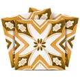 thumbnail image 1 of Mi Alma Retro Orange White Tile Stickers - Removable Vinyl 4x4, 24 pcs, 1 of 11