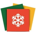 thumbnail image 1 of Mi Alma Snowflake Green Yellow Red Tile Stickers - Removable Vinyl 4x4, 24 pcs, 1 of 11