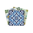 thumbnail image 1 of Mi Alma Spanish Blue Green Tile Stickers - Removable Vinyl 4x4, 24 pcs, 1 of 10