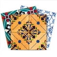 thumbnail image 1 of Mi Alma Spanish Green Blue Yellow Tile Stickers - Removable Vinyl 4x4, 24 pcs, 1 of 10