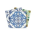 thumbnail image 1 of Mi Alma Spanish Mexican Blue Green Tile Stickers - Removable Vinyl 4x4, 24 pcs, 1 of 11