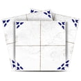 thumbnail image 1 of Mi Alma Teal Floral Tile Stickers - Removable Vinyl 4x4, 24 pcs, 1 of 12