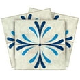 thumbnail image 1 of Mi Alma Vintage Flower Blue Tile Stickers - Removable Vinyl 4x4, 24 pcs, 1 of 14
