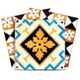 thumbnail image 1 of Mi Alma Vinyl Backsplash Decor - Blue Orange Retro Peel & Stick Tiles 6x6, 1 of 11