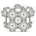 thumbnail image 1 of Mi Alma Vinyl Backsplash Decor - Gray White Floral Peel & Stick Tiles 6x6, 1 of 11