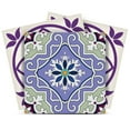 thumbnail image 1 of Mi Alma Vinyl Backsplash Decor - Purple Floral Peel & Stick Tiles 6x6, 1 of 10