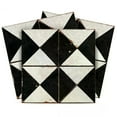 thumbnail image 1 of Mi Alma Vinyl Backsplash Decor - Rhombus Rustic Black Beige Peel & Stick Tiles 6x6, 1 of 14