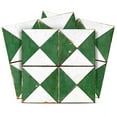 thumbnail image 1 of Mi Alma Vinyl Backsplash Decor - Rhombus Rustic Green White Peel & Stick Tiles 6x6, 1 of 20