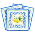 thumbnail image 1 of Mi Alma Vinyl Peel and Stick Lemon RemovableL02 Backsplash Tile Stickers, Cornflower Blue/Yellow, 6" x 6" (24-Pack), 1 of 9