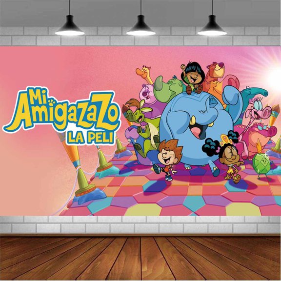 Mi Amigazazo Backdrop Banner Party Supplies Poster Movie Theme Background for Photography Birthday Decorations