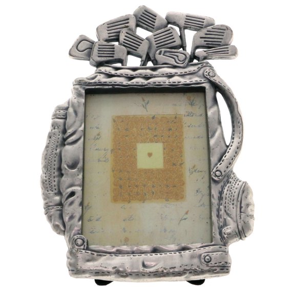 Mi Amore 3 1/3x5 Golf Picture-Frame Pewter