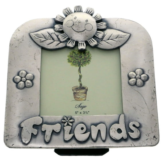 Mi Amore 5X3 1/2 Friends Picture-Frame Pewter