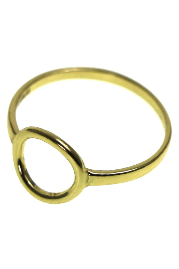 925 Sterling Silver Sized-Ring Gold-Vermeil Size 5.50