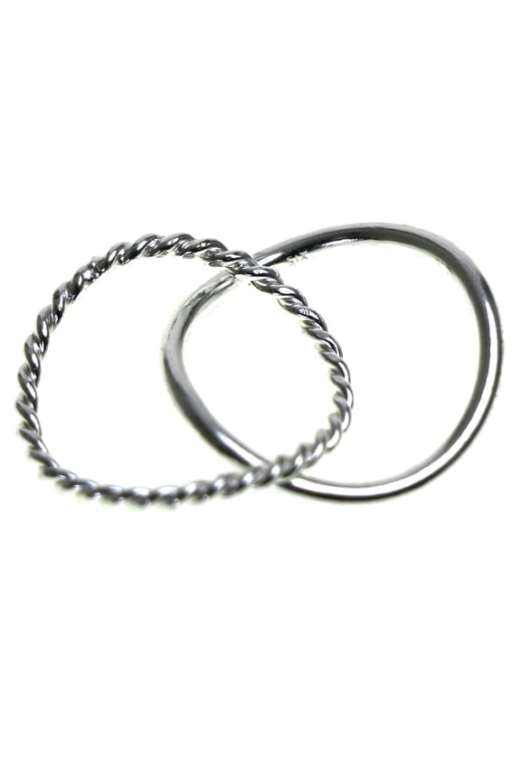 925 Sterling Silver Sized-Ring Silver Size 7.50