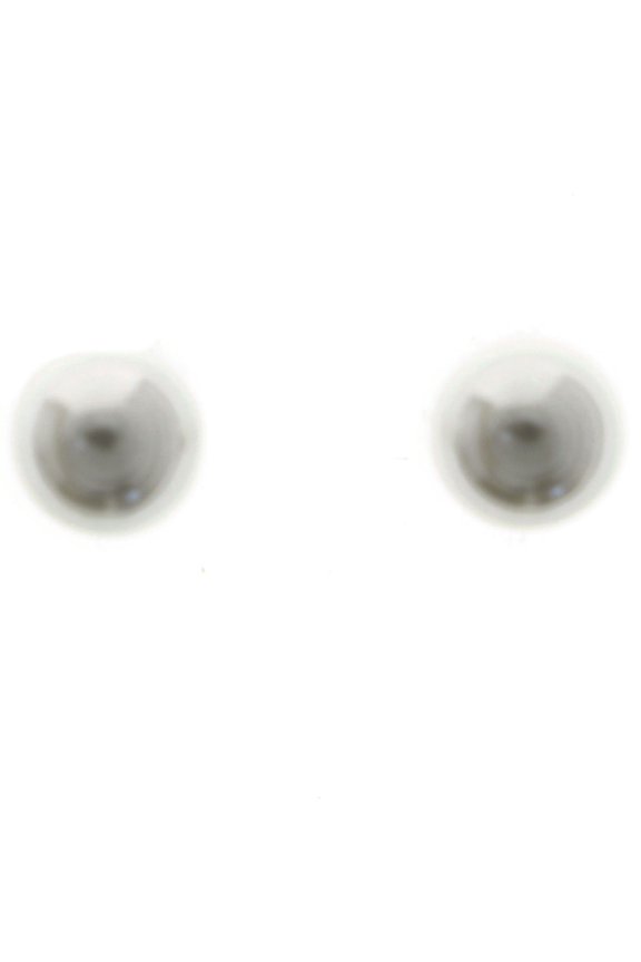 925 Sterling Silver Stud-Earrings Silver/White