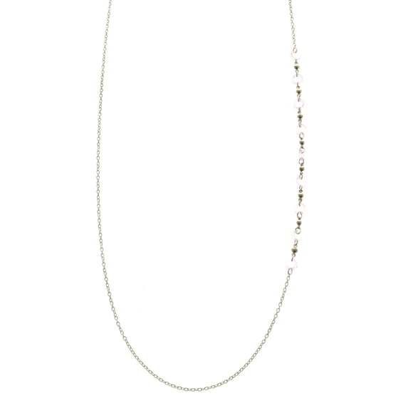 Mi Amore Adjustable Dangle-Belly-Chain Silver-Tone/Purple
