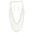 thumbnail image 1 of Mi Amore Adjustable Necklace-Earring-Set Gold-Tone/Clear, 1 of 3