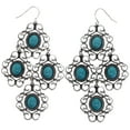 thumbnail image 1 of Mi Amore Antiqued Dangle-Earrings Dark-Silver/Blue, 1 of 2