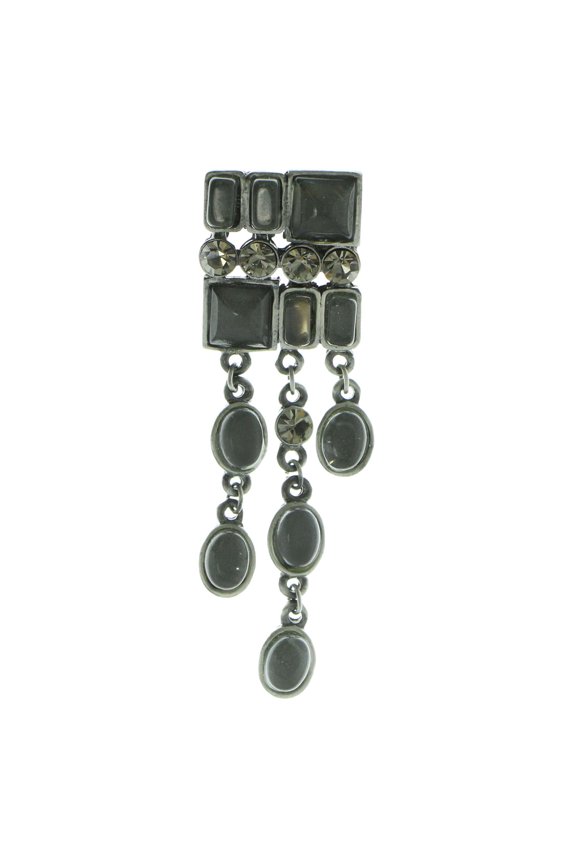 Brooch-Pin Silver-Tone/Gray