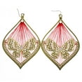 thumbnail image 1 of Mi Amore Butterfly Dangle-Earrings Gold-Tone/Red, 1 of 4