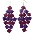 thumbnail image 1 of Mi Amore Chandelier-Earrings Purple/Silver-Tone, 1 of 2