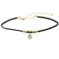 thumbnail image 1 of Mi Amore Choker-Necklace Gold-Tone/Black, 1 of 3