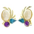 thumbnail image 1 of Mi Amore Clip-On-Earrings Gold-Tone/Multicolor, 1 of 2